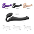 Strap-on Vibrant Télécommandé 3 Moteurs Couleur Noir